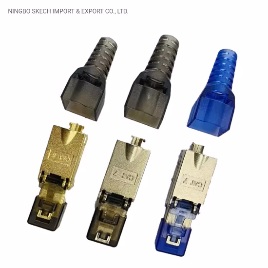 FTP/STP Shielded Modular Plug Toolless RJ45 8p8c Field Connector Network Module Modular Plug CAT6A/Cat7/Cat8