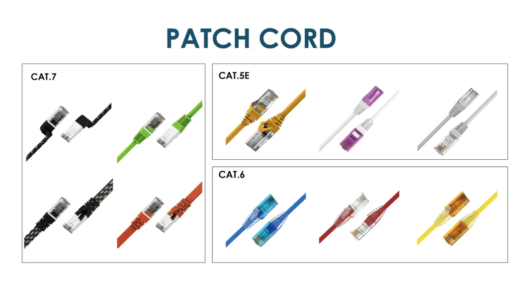 Cat5e CAT6 CAT6A Cat7 Cat8 LAN Network Cable Patch Cord