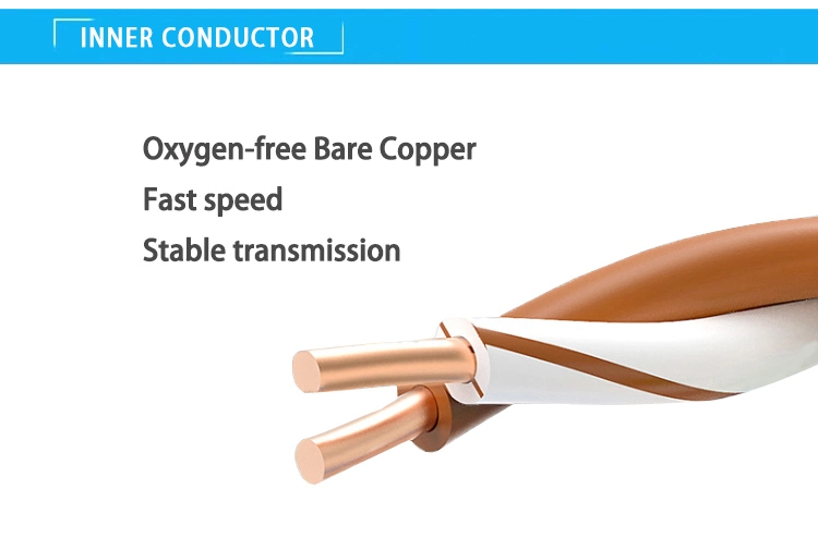 Factory price LAN Cable Bare Copper 24AWG 4P UTP/FTP/SFTP CAT6 Network patch cord Cable