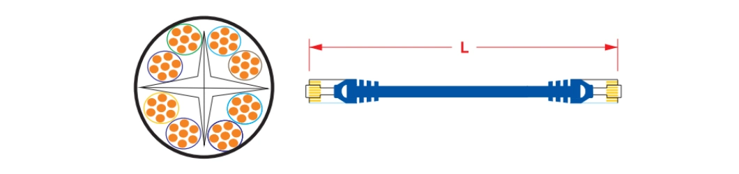 Computer Accessories Products High Quality Network Data LAN Cable RJ45 Patch Lead Cat 6 Patch Cord