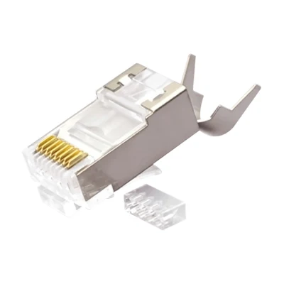 Модульная вилка CAT.7 RJ45 8P8C, экранированная (FTP), сетевые подключения, комплект из 2 предметов