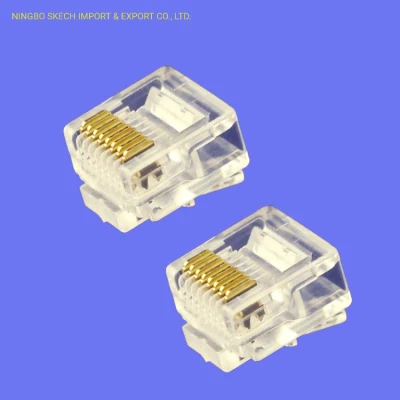 RJ45 Cat5e 8p8c Модульный сетевой разъем UTP с коротким корпусом Модульная вилка