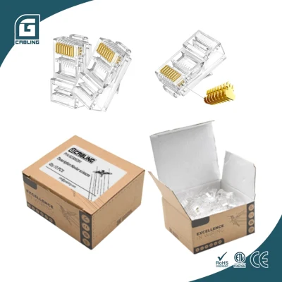 Gcabling UTP 8p8c RJ45 CAT6 CAT6A Unshield Сетевое соединение Cat5e RJ45 Ethernet Модульная вилка