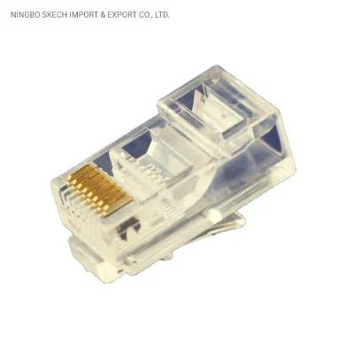 Модульный разъем Ethernet RJ45 UTP Cat5e 8p8c с 2 наконечниками/3 наконечниками для подключения к интегрированной кабельной сети