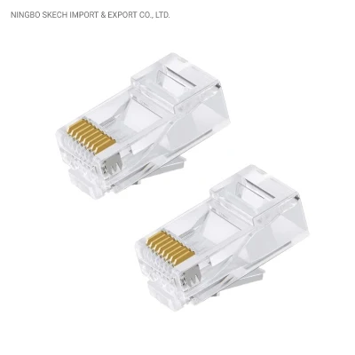 Модульная вилка UTP RJ45 CAT6 для сетевого кабеля LAN 8p8c, 3 наконечника (вилки), Ethernet-кабель, обжимной, 8-контактный разъем